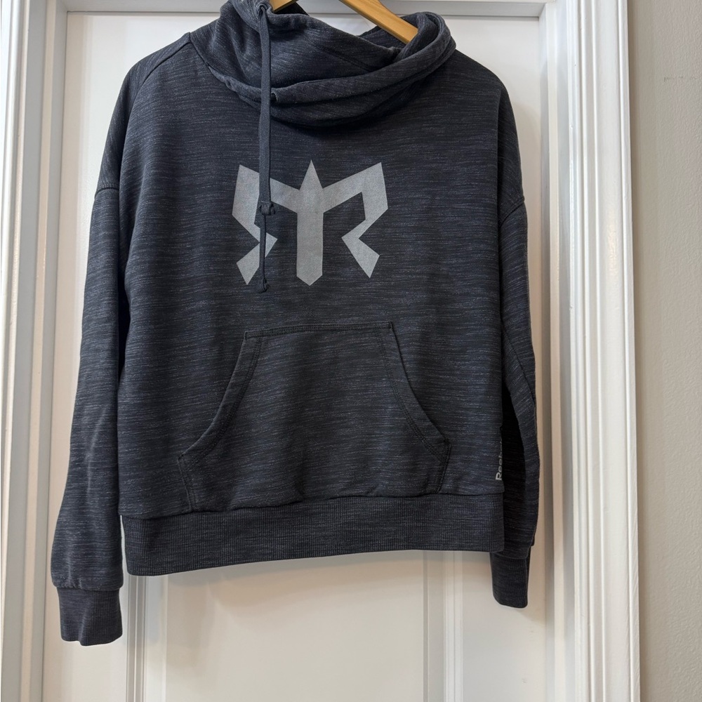 Reebok Gray Cowl Neck Sweatshirt with RAGNAR Design